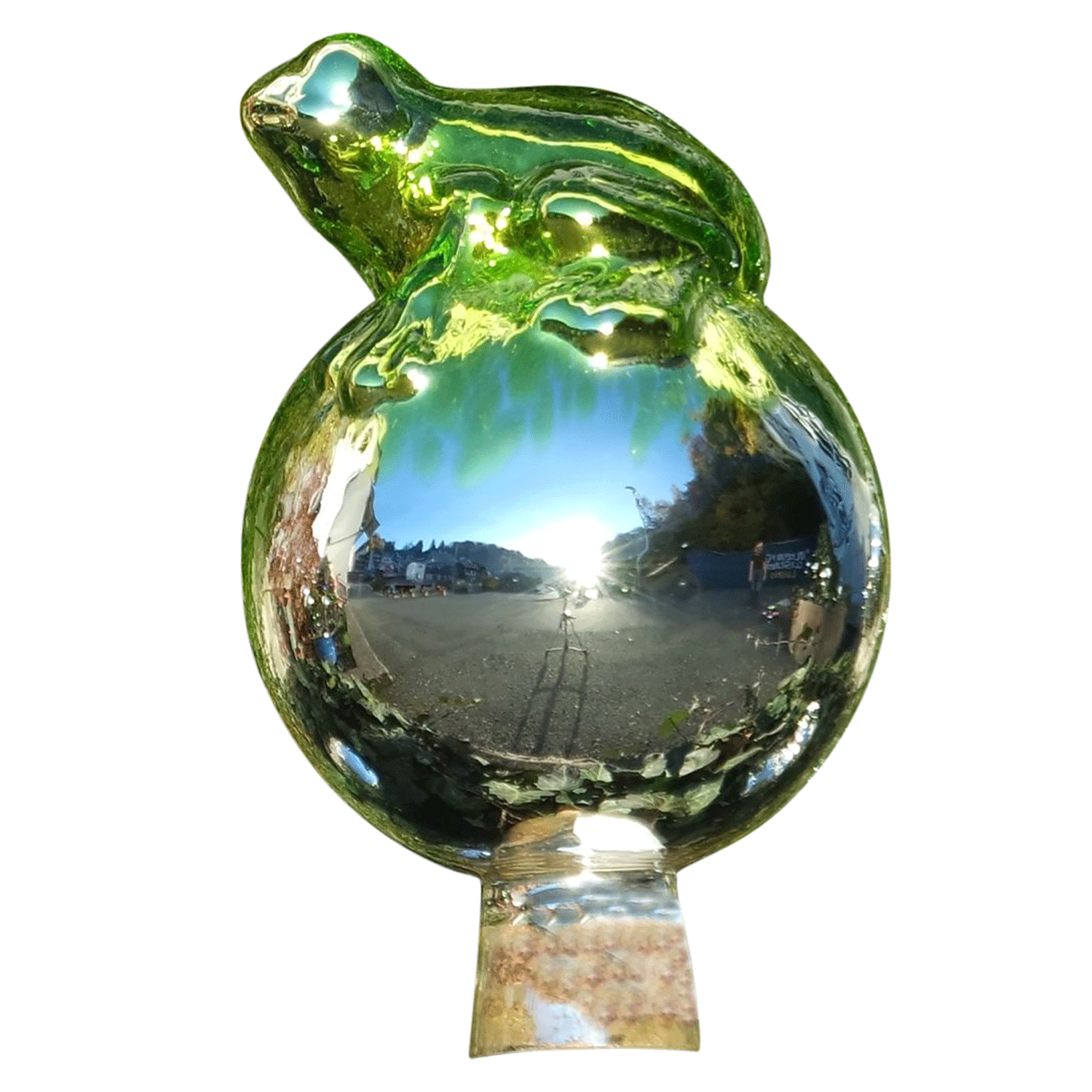 Rosenkugel mit Frosch